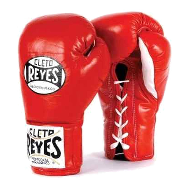 Classic red lace-up Cleto Reyes boxing gloves