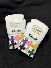 Winning White Puzzle Boxing Gloves - Premium Winning Boxing Gloves for Performance and Style - PunchPro Boxing