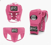 Cleto Reyes Hot Pink Lace-Up Sparring Set - PunchPro Boxing