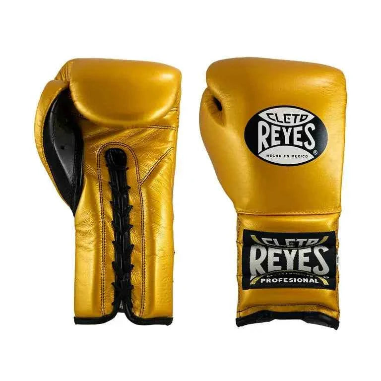 Cleto-Style Professional Gold Boxing Gloves – Premium Lace-Up Training Gloves | PunchPro Boxing PunchPro Boxing