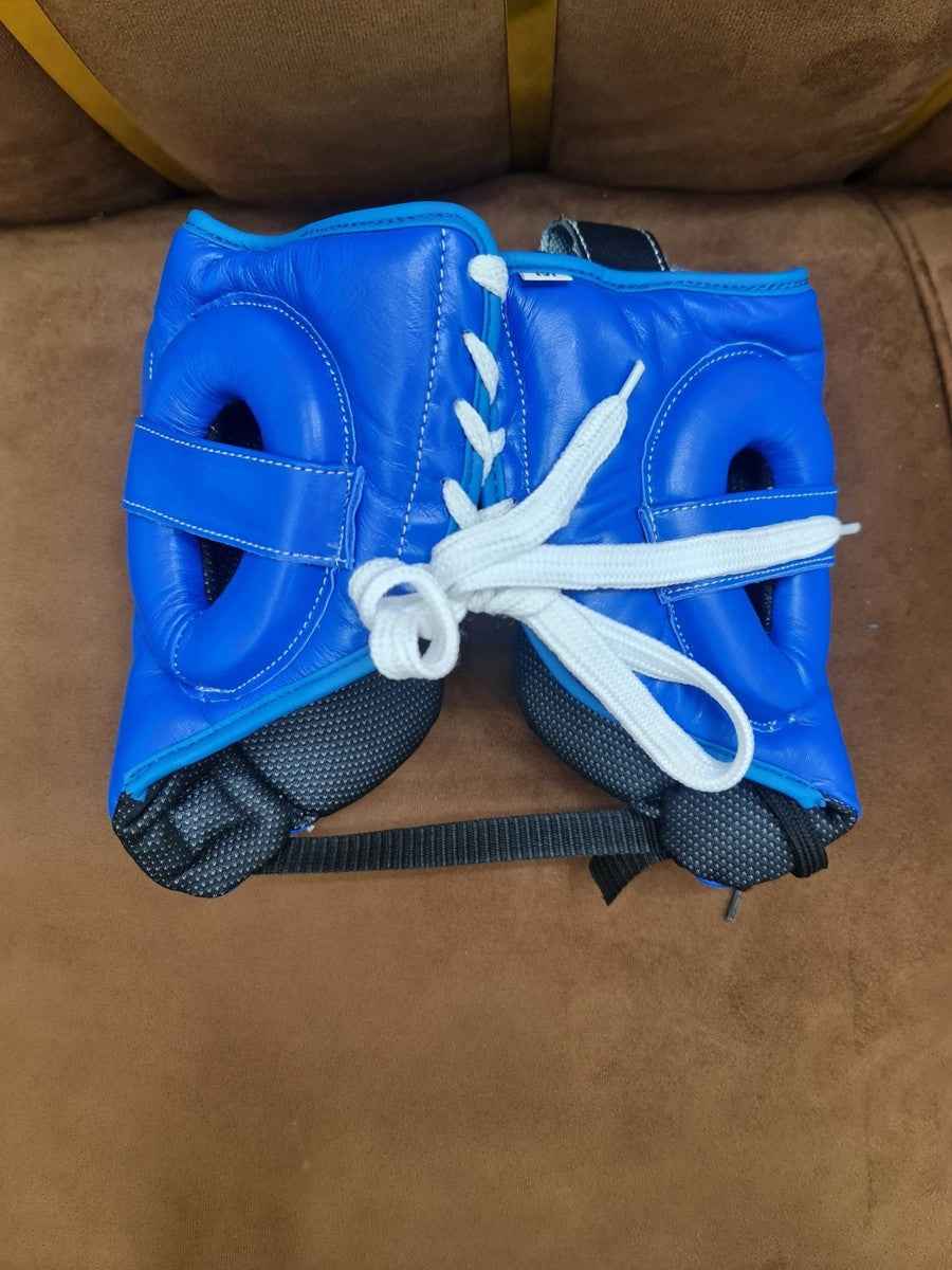 Winning Professional Boxing Training Set - Blue (Gloves, Headgear & Groin Guard) - PunchPro Boxing