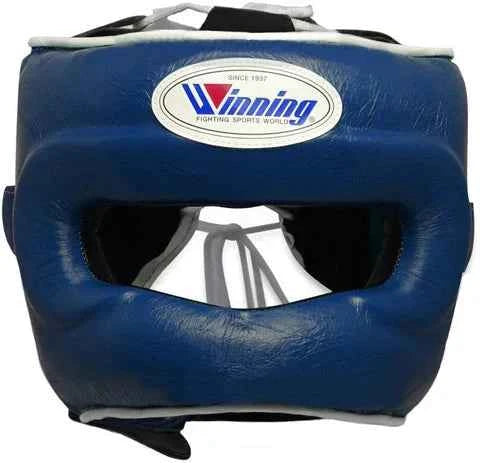 Winning FG-5000 Face Saver Headgear – Blue | Maximum Protection Full-Face Boxing Headgear - PunchPro Boxing