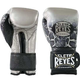 Cleto Reyes Sparring Gloves - High-Compression Silver Snakeskin