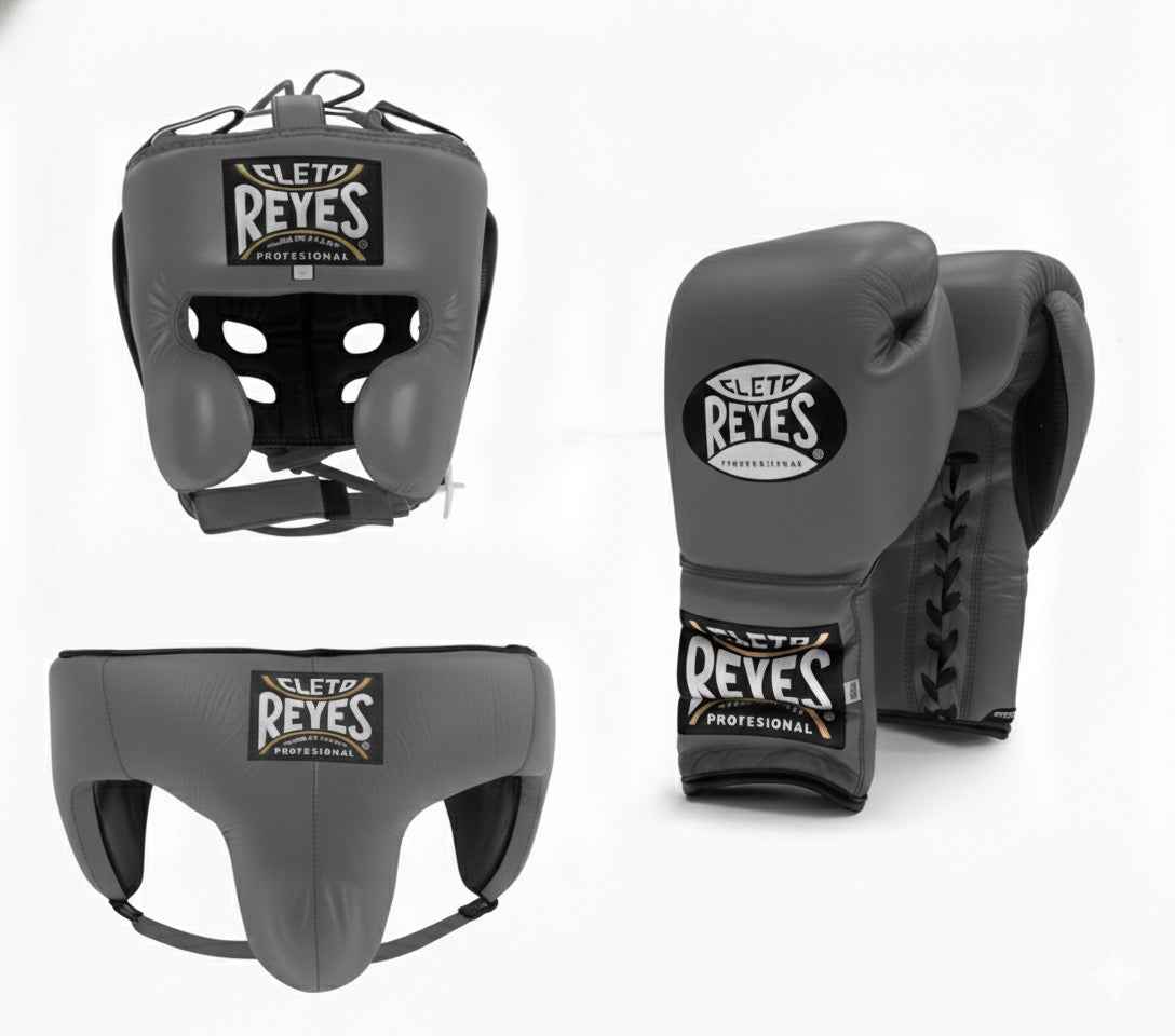 Cleto Reyes Gray Sparring Set - Ultimate Lace-Up Gear for