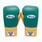 Winning Japan Boxing Gloves MS-600 - Forest Green & Metallic Gold Custom Edition - PunchPro Boxing