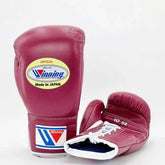 Winning Japan Boxing Gloves MS-300 - Custom Edition in Wine Red - PunchPro Boxing