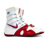 Nike HyperKo 1 Boxing Boots - White, Red & Blue Edition for Professional Training - PunchPro Boxing