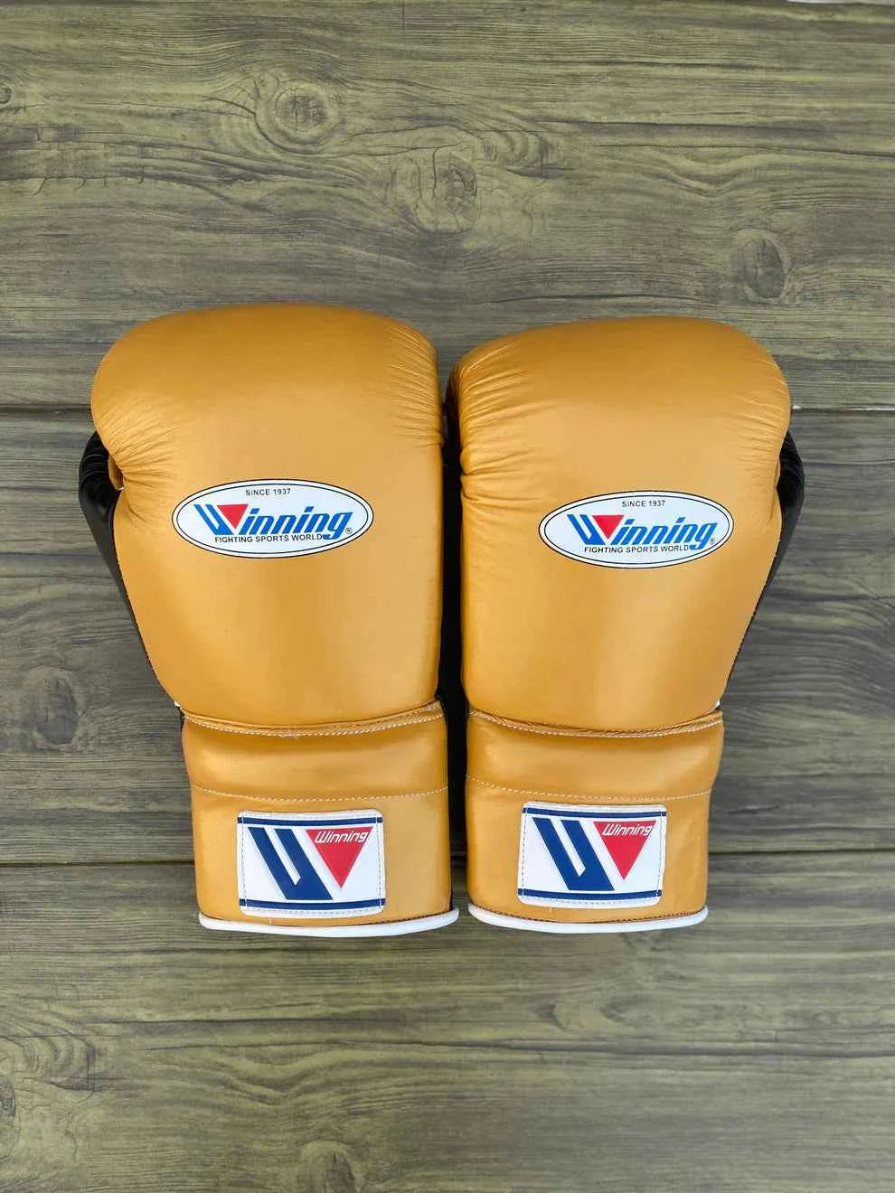 Winning Japan Sparring Set - Professional Custom Metallic Gold & Stealth Black Two-Tone Edition - PunchPro Boxing