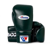 Winning Boxing Gloves Dark Forest Green, pair view