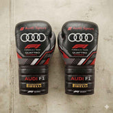 Audi Sport F1 Team Professional Boxing Gloves - Quattro Carbon Stealth Edition - PunchPro Boxing
