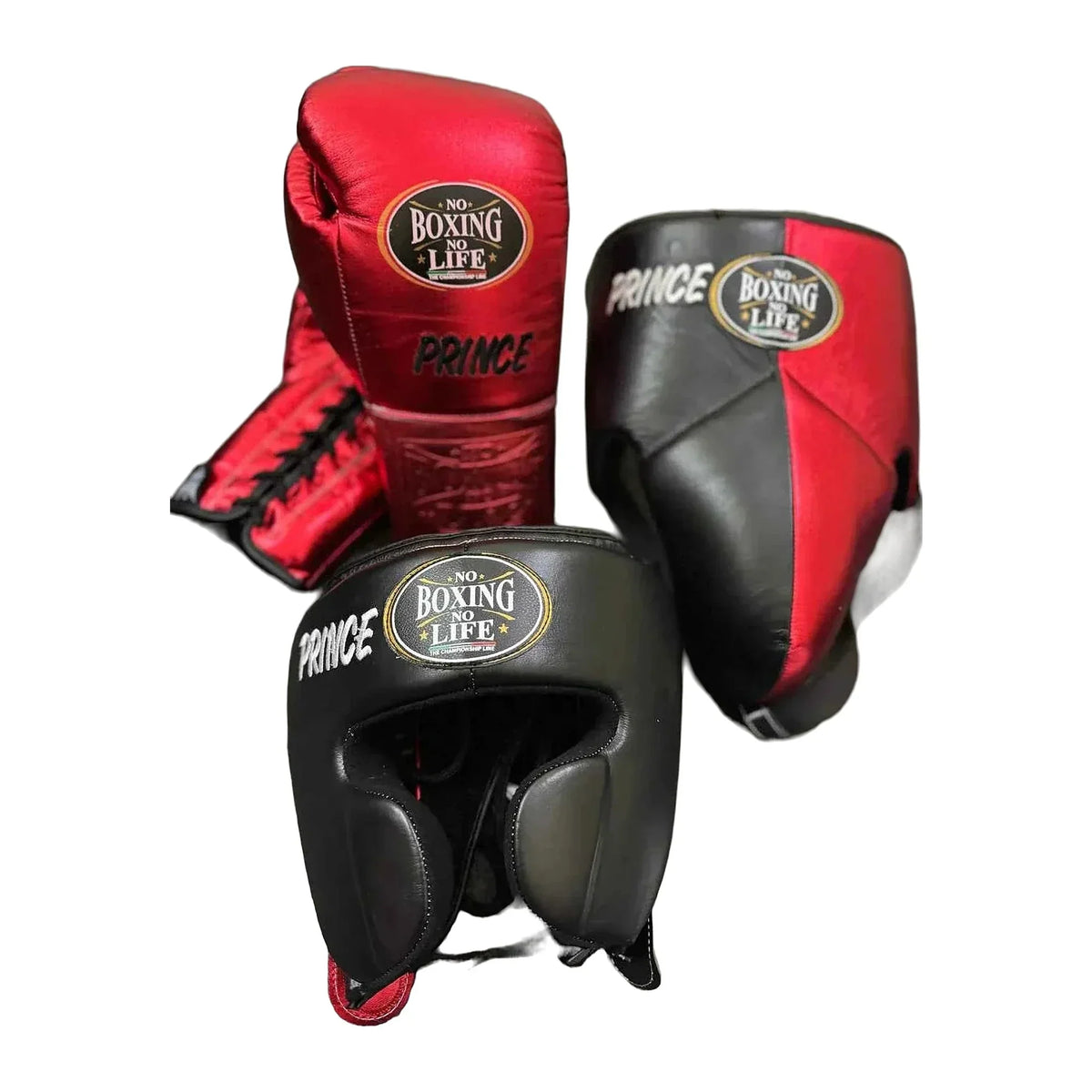 Red and black boxing sparring set beginner equipment