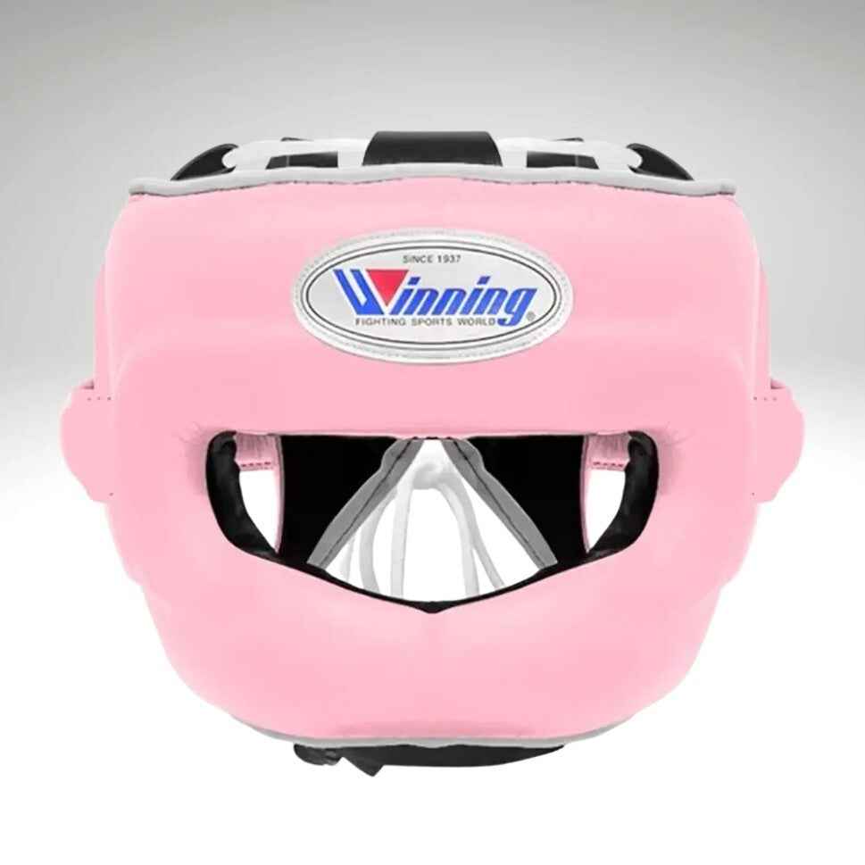 Baby pink Winning lace-up boxing gloves from the sparring set