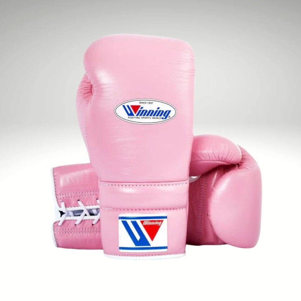 Winning Pink Boxing Set | Pro Lace-Up Gloves, Headgear & Groin Protector – Authentic Japanese Gear My Store