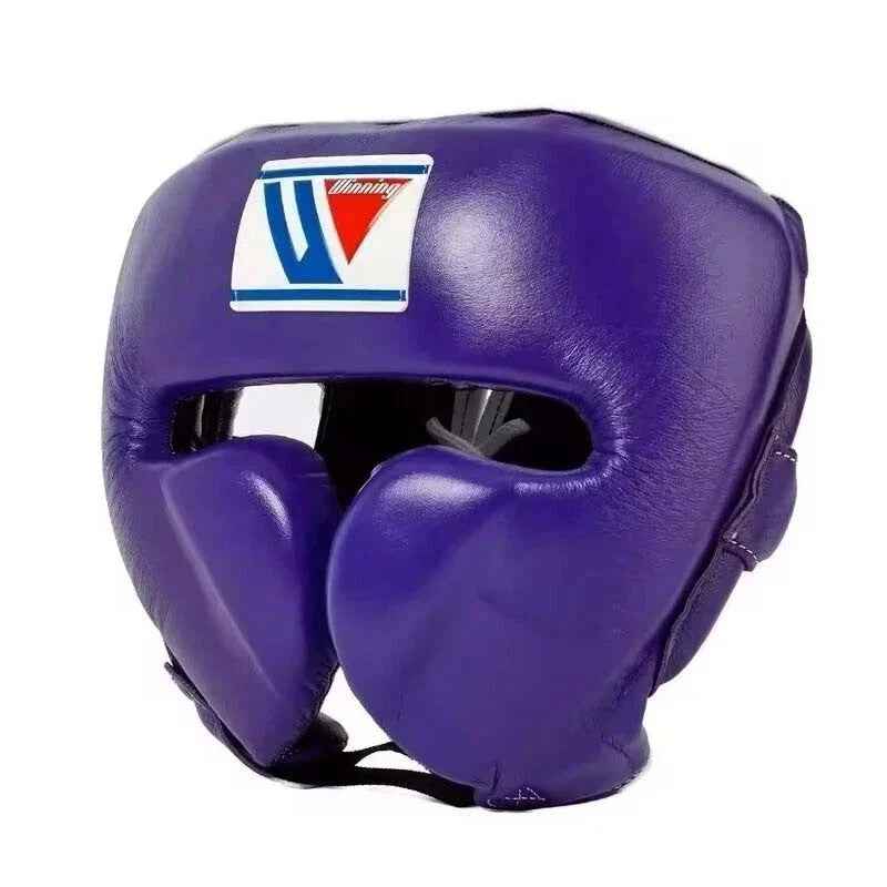 Purple Winning boxing headgear from the sparring set