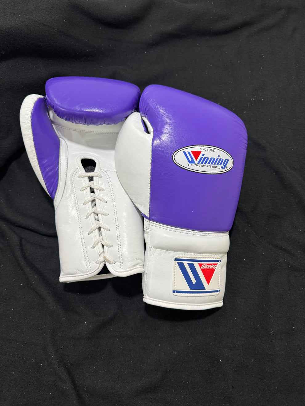 Custom Boxing Gloves - Winning Purple & White Premium Sparring Edition - PunchPro Boxing