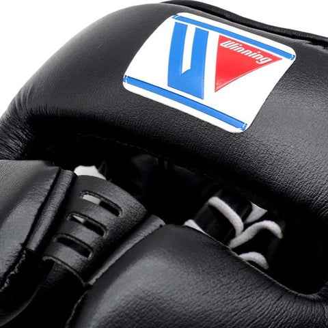 Winning FG-5000 Face Saver Headgear - Black | Ultimate Full-Face Protection, Made in Japan - PunchPro Boxing