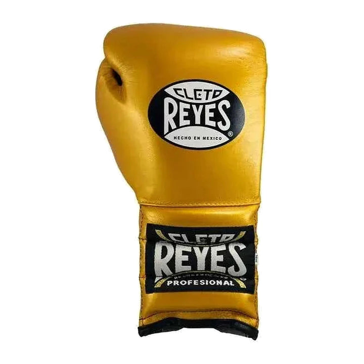 Cleto Reyes Gold Boxing Gloves | Metallic Lace-Up 8oz–16oz