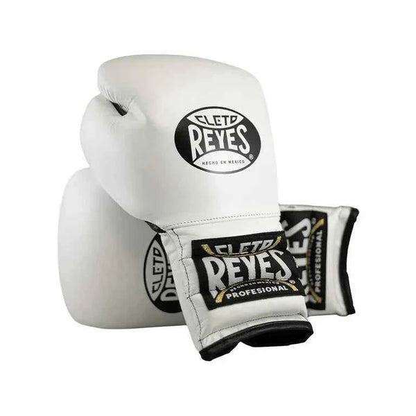 Cleto Reyes Boxing Gloves - Professional White Velcro Boxing Glove | PunchPro Boxing