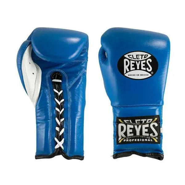 Cleto-Style Boxing Gloves – Premium Lace-Up Professional Blue Training Gloves by PunchPro