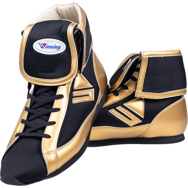 Winning Boxing Shoes | Black & Gold
