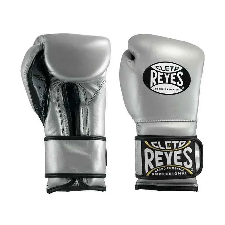 Cleto-Style Professional Silver Boxing Gloves – Premium Training Gloves | PunchPro Boxing - PunchPro Boxing