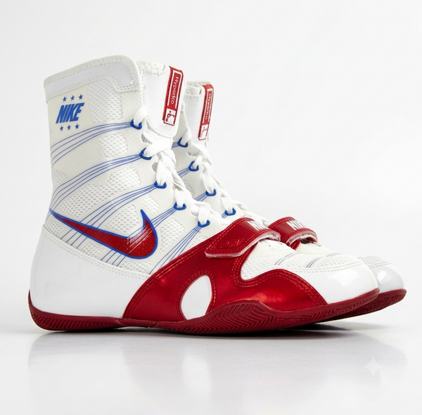 Nike Hyperko 1 Boxing Boots – White, Red & Blue