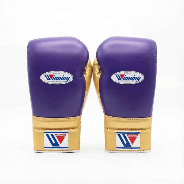 Winning Japan Boxing Gloves MS-600 - Royal Purple & Metallic Gold Custom Edition