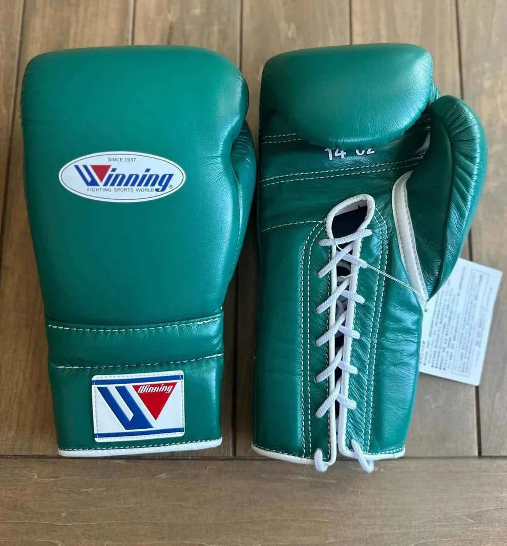 Winning Japan Boxing Gloves MS-500 - Forest Green Custom Edition - PunchPro Boxing
