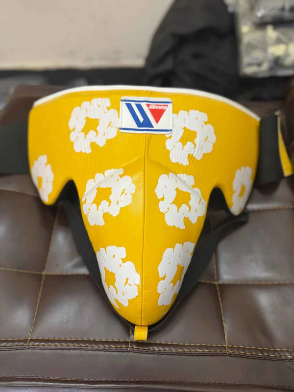 Winning Japan Groinguard CPS-500 - Custom Yellow & White Floral Edition