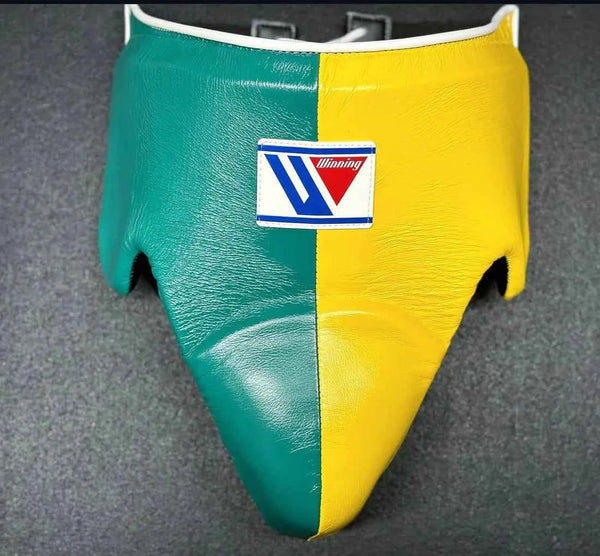 Winning Japan Groinguard CPS-500 - Custom Green & Yellow Two-Tone Design