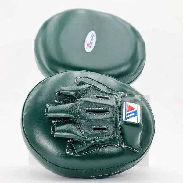 Winning Japan CM-10 Mitts - Professional Compact Curved Focus Mitts in Forest Green Custom Edition