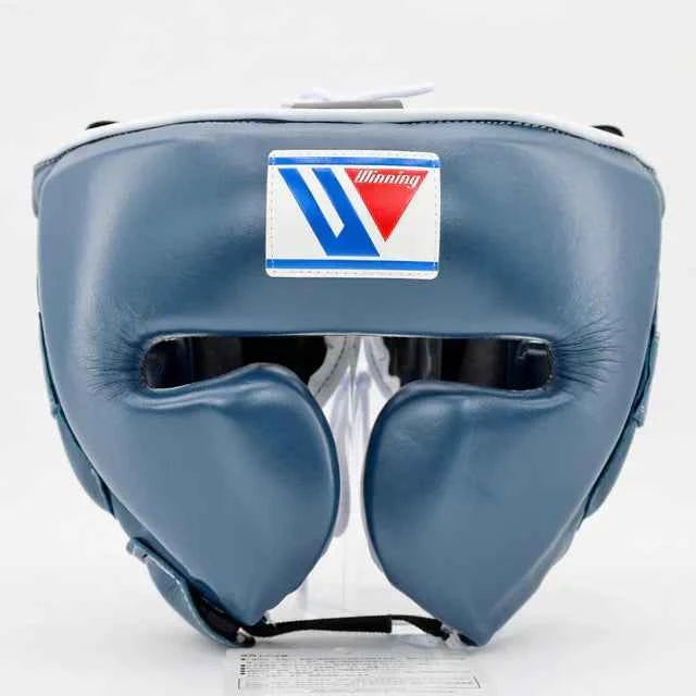 Winning Boxing Headgear FG-2900 - Grey Custom Edition for Ultimate Protection - PunchPro Boxing