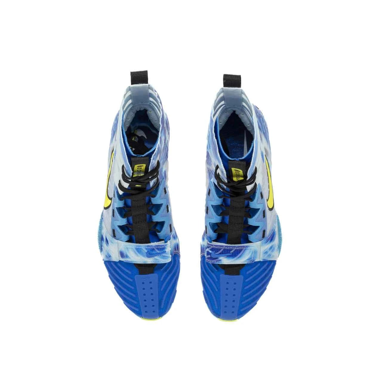Nike Hyperko 2 Boxing Boots | Blue/Yellow ‘Waves’ – Lightweight Grip