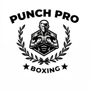 A logo of puncher boxing which is a brand of all premium boxing gears gloves sets and of all brands like winning cello Reyes etc.