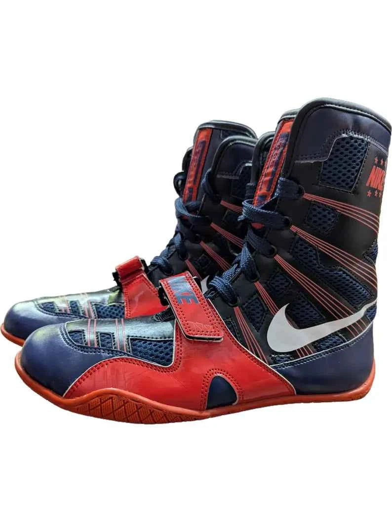 Nike Hyperko 1 Boxing Boots - Professional Blue/Red/White "USA" Edition - PunchPro Boxing