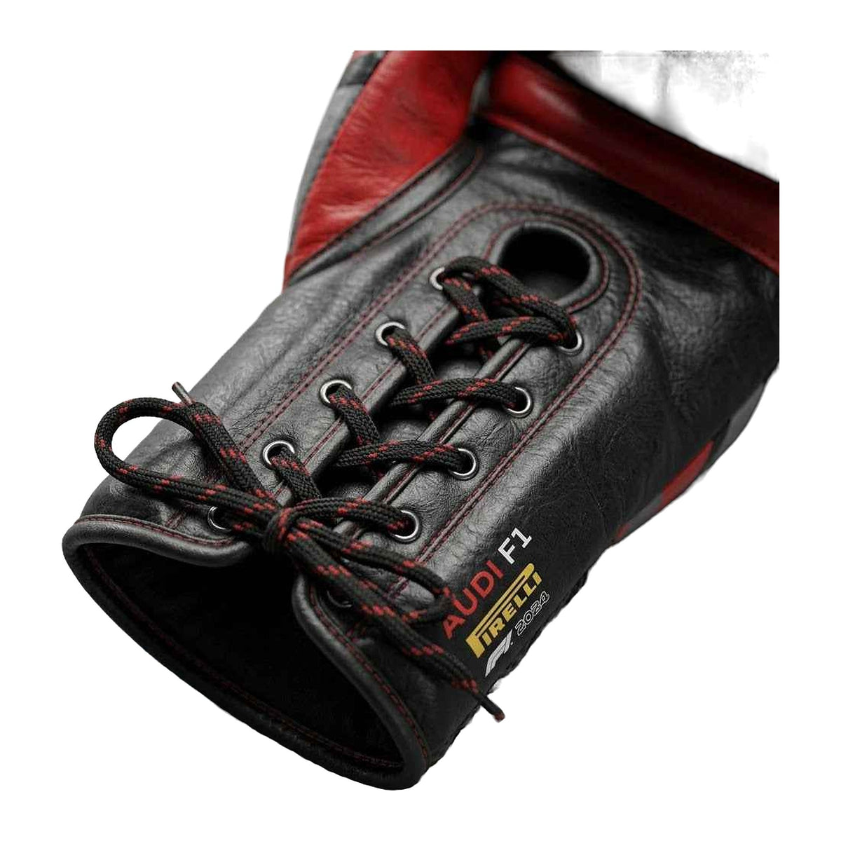 Carbon stealth matte black racing-style boxing gloves – alternate view 3