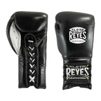 Cleto Reyes black lace-up boxing gloves, pair shown together