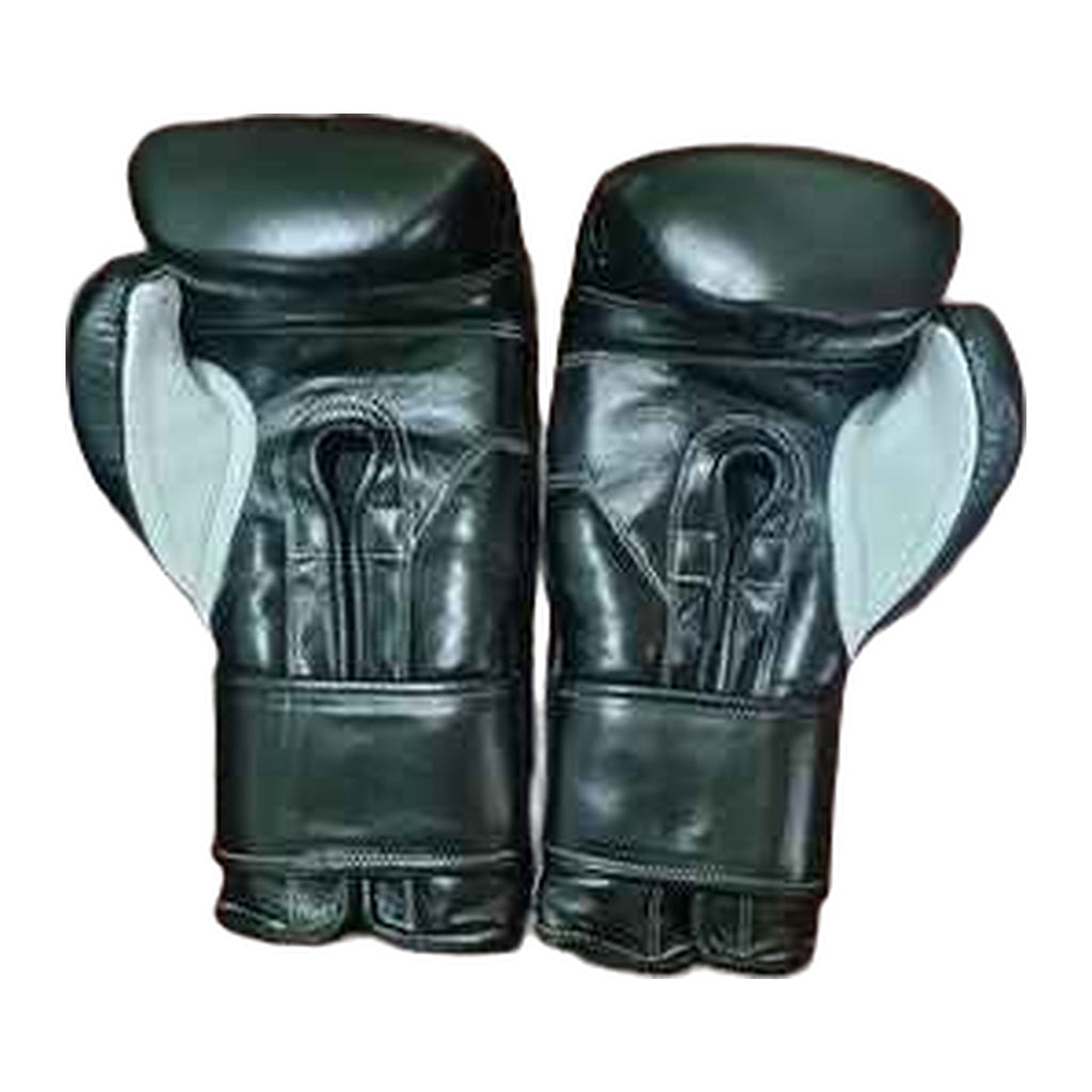 Cleto Reyes black velcro gloves knuckle view with contoured surface