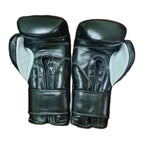 Cleto Reyes black velcro gloves knuckle view with contoured surface