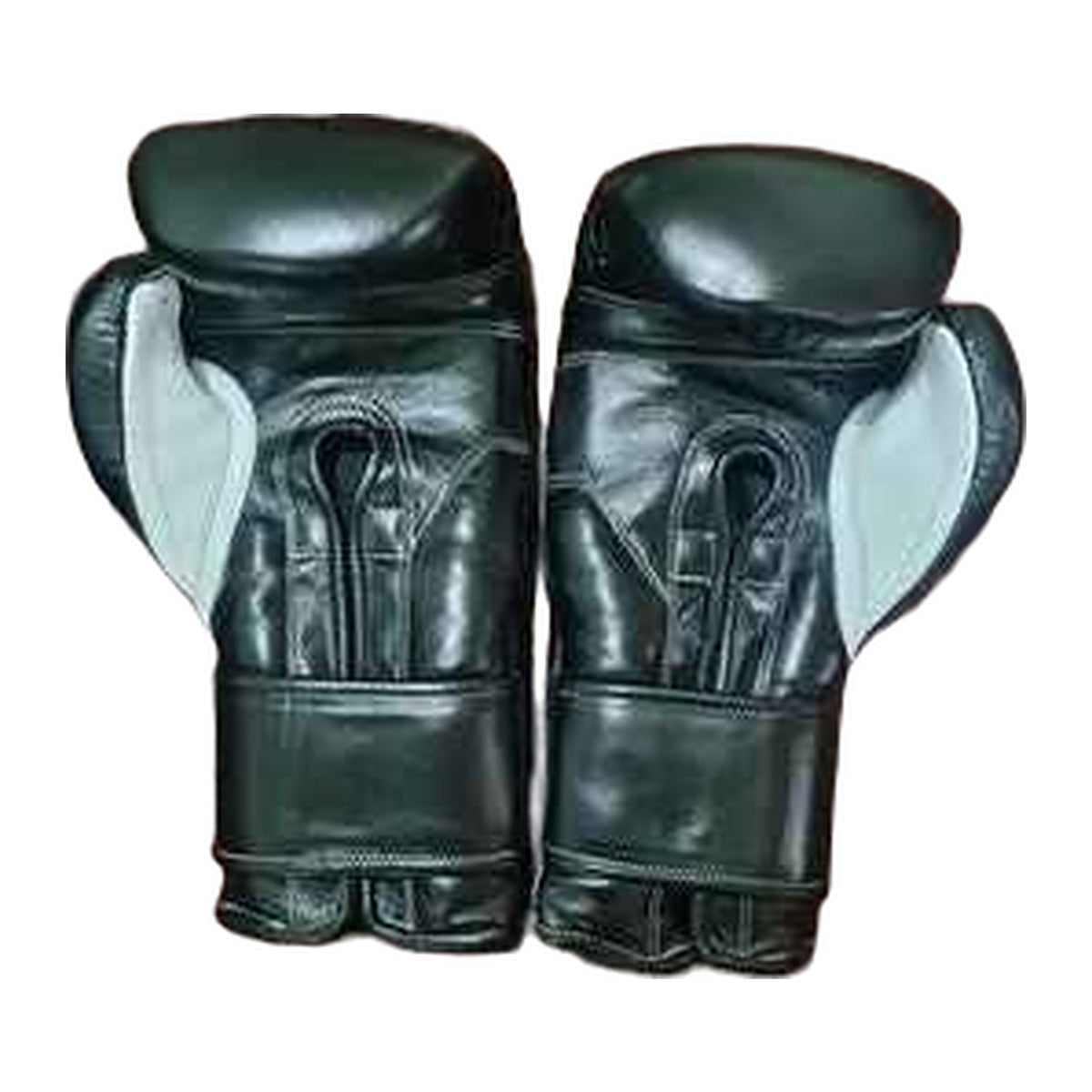 Cleto Reyes black velcro gloves knuckle view with contoured surface