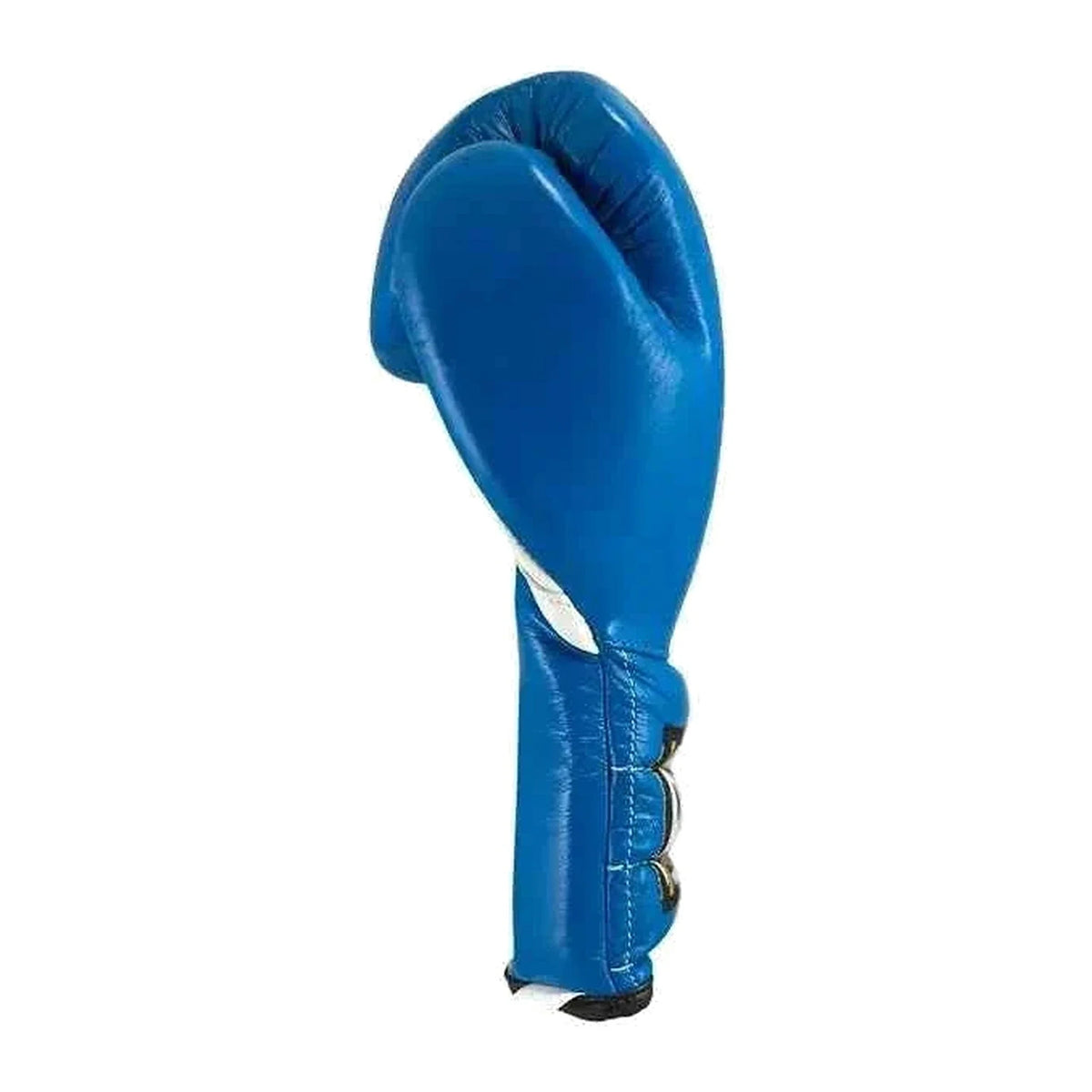 Cleto Reyes blue gloves palm view showing grip bar
