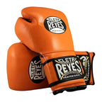 Cleto Reyes orange gloves side profile with velcro strap
