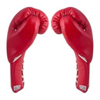 Cleto Reyes red gloves knuckle view with contoured striking surface