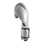 Cleto Reyes silver gloves metallic leather finish close-up