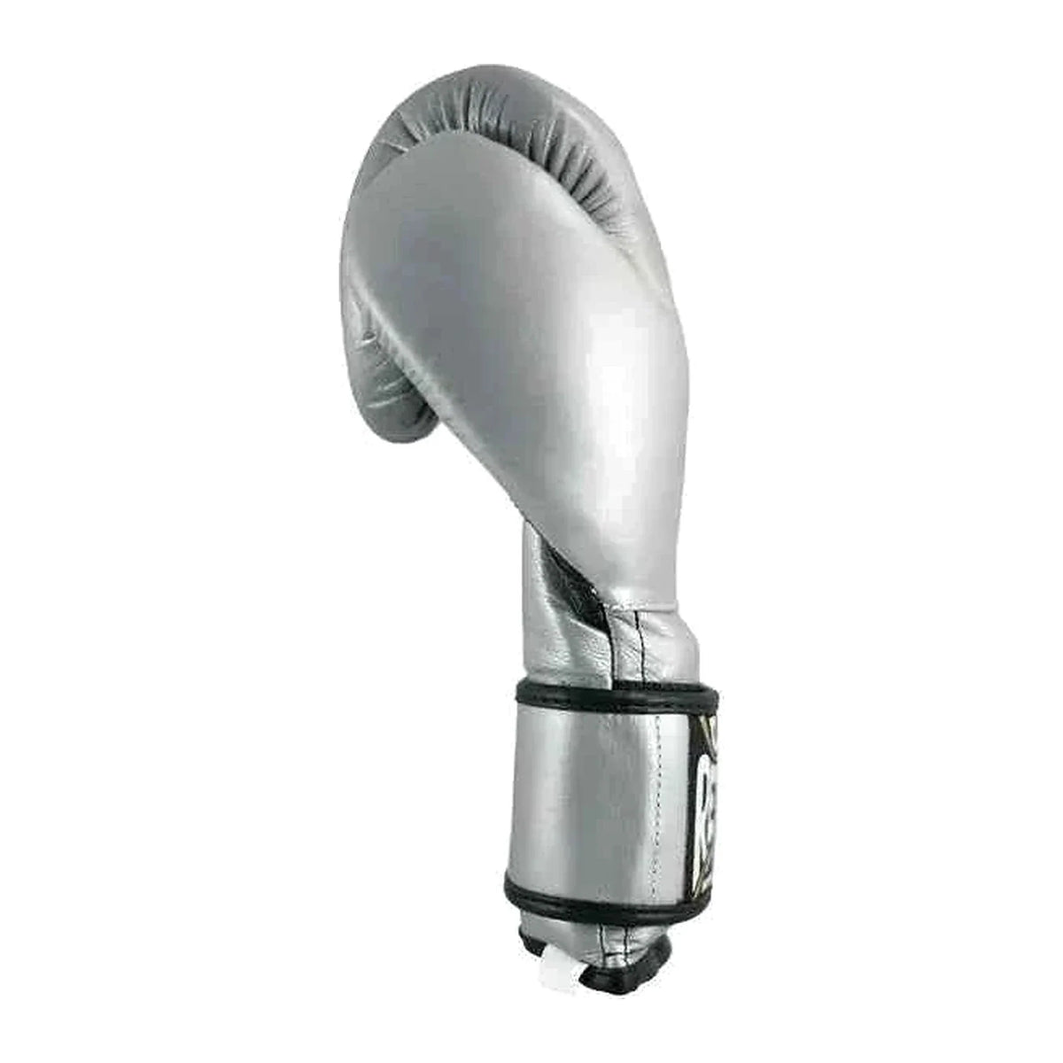 Cleto Reyes silver gloves metallic leather finish close-up