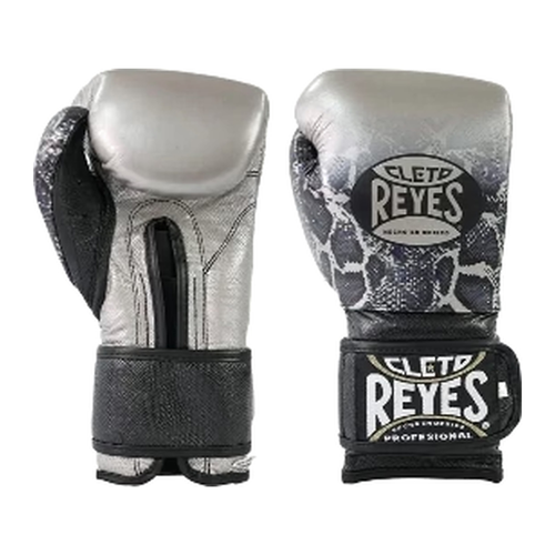 Cleto Reyes silver snakeskin embossed boxing gloves