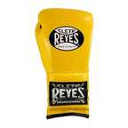 Cleto Reyes yellow gloves knuckle view with contoured striking surface