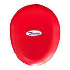 CM-20 red punch mitts side profile showing curved padding
