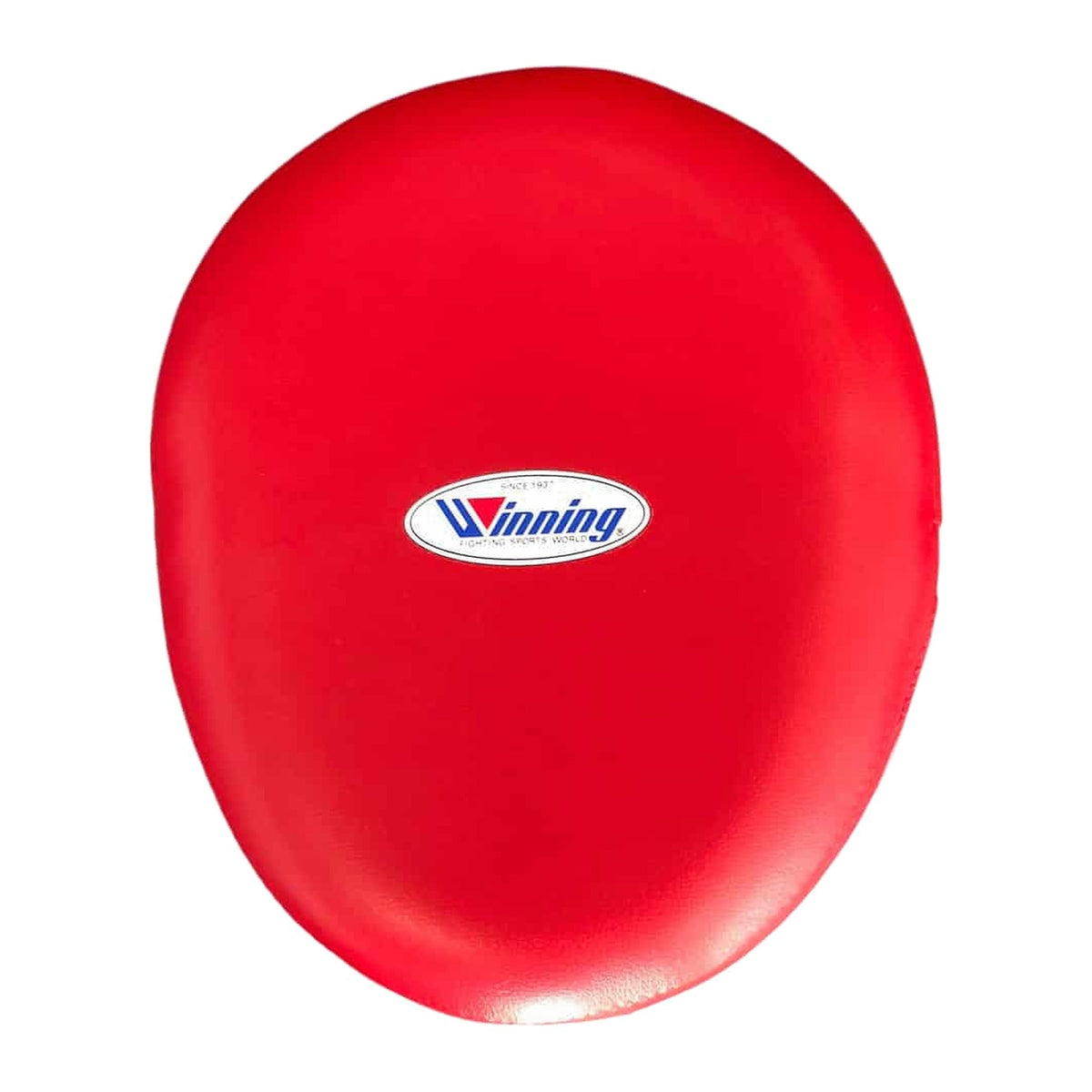 CM-20 red punch mitts side profile showing curved padding