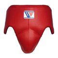 CPS-500 boxing groin guard in classic red, front view